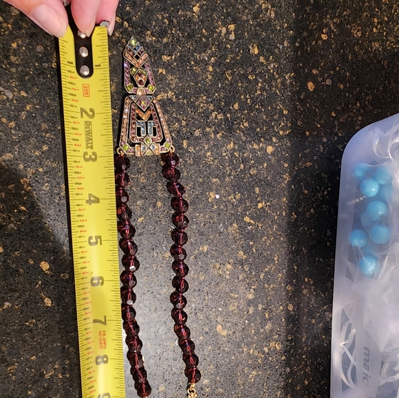 HEIDI DAUS RUBY CRYSTAL BEAD NECKLACE AMETHYST CITRINE PERIDOT BLUE CRYSTAL ART - Picture 5 of 7